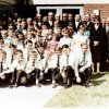 1964 Rövenicher Schützen bei der Schuleinweihung